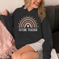 Future Teacher Kids Youth Girls Leopard Rainbow Women Unisex Hoodie, Future Teacher Gifts, funny design Future Teacher Kids Youth Girls Leopard Rainbow Women Unisex Hoodie, Future Teacher Gifts, funny design