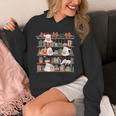 Ghost Christmas Reading Book Lover Library Christmas Teacher Unisex Hoodie, funny design Ghost Christmas Reading Book Lover Library Christmas Teacher Unisex Hoodie, funny design