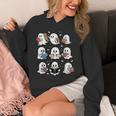 Ghosts With Books Library Halloween Men Women Kids Teacher Unisex Hoodie, funny design