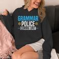 Grammar Police Comma Unit English Teacher Grammar Teacher For Men Women Unisex Hoodie, English Teacher Gifts, funny design