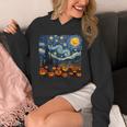 Halloween Pumpkin Starry Night Van Gogh Art Teacher Unisex Hoodie, funny design Halloween Pumpkin Starry Night Van Gogh Art Teacher Unisex Hoodie, funny design