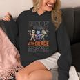 Halloween Teacher Creepin It Real With My 4th Grade Monsters Unisex Hoodie, 4th Grade Teacher Gifts, funny design