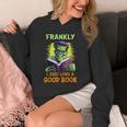 Halloween Teacher Librarian Frankenstein Reading Books Unisex Hoodie, funny design Halloween Teacher Librarian Frankenstein Reading Books Unisex Hoodie, funny design
