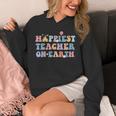 Happiest Teacher On Earth First Day Of School Back To School Unisex Hoodie, funny design Happiest Teacher On Earth First Day Of School Back To School Unisex Hoodie, funny design