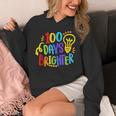 Happy 100th Day Of School 100 Days Brighter Girls Teacher Unisex Hoodie, funny design Happy 100th Day Of School 100 Days Brighter Girls Teacher Unisex Hoodie, funny design