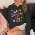 Happy Dot Day Colorful Polka Dot Art Teacher Student Kids Unisex Hoodie, funny design