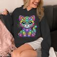 Happy Dot Day Colorful Polka Dot Cat Kitten Teachers Kids Unisex Hoodie, funny design Happy Dot Day Colorful Polka Dot Cat Kitten Teachers Kids Unisex Hoodie, funny design