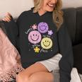 Happy To See Your Face Teacher Flower Back To School Unisex Hoodie, funny design