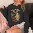 Haunted By 67 Ghost Math Joke Student Halloween Nerd Teacher Unisex Hoodie, funny design