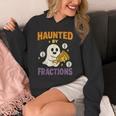 Haunted By Fractions Math Halloween Teacher Unisex Hoodie, funny design