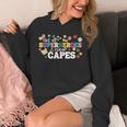 Hot All Superheroes Wear Capes Cute Teacher End Of School Unisex Hoodie, funny design