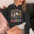 Inclusion Isn't Scary Ghost Mummy Halloween SLP Sped Teacher Unisex Hoodie, funny design Inclusion Isn't Scary Ghost Mummy Halloween SLP Sped Teacher Unisex Hoodie, funny design