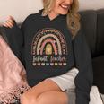 Infant Teacher Leopard Boho Rainbow Appreciation Unisex Hoodie, funny design
