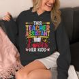 Instructional Assistant Loves Her Kids Teacher Assistant Unisex Hoodie, funny design