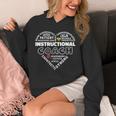 Instructional Coach Heart Teachers Appreciation Unisex Hoodie, funny design Instructional Coach Heart Teachers Appreciation Unisex Hoodie, funny design