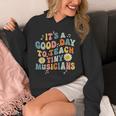 Its A Good Day To Teach Tiny Musicians Music Teacher Flower Unisex Hoodie, funny design