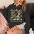 K Is For Kindergarten Teacher Coquette Bow Camo Unisex Hoodie, funny design
