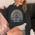 Kindergarten Teacher Leopard Boho Rainbow Back To School Unisex Hoodie, funny design Kindergarten Teacher Leopard Boho Rainbow Back To School Unisex Hoodie, funny design