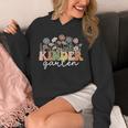 Kindergarten Teacher Wildflower Back To School Floral Outfit Men Women Unisex Hoodie, funny design