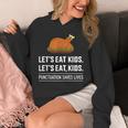Let's Eat Kids Grammar For Thanksgiving Teacher Unisex Hoodie, funny design