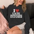 I Love Late Homework Excuses Sarcastic Teacher Lie For Men Women Unisex Hoodie, funny design I Love Late Homework Excuses Sarcastic Teacher Lie For Men Women Unisex Hoodie, funny design