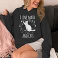Math Nerd Math Teacher Cat Lover I Love Math And Cats Unisex Hoodie, funny design