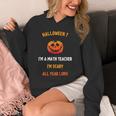 Math Teacher Halloween Quote I'm Scary All Year Long Men Women Unisex Hoodie, funny design