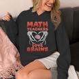 Math Teachers Love Brains Scary Halloween Men Women Unisex Hoodie, funny design