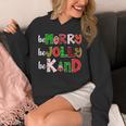 Be Merry Be Jolly Be Kind Merry Christmas Teacher Xmas Pjs Unisex Hoodie, funny design Be Merry Be Jolly Be Kind Merry Christmas Teacher Xmas Pjs Unisex Hoodie, funny design