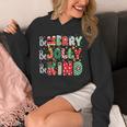 Be Merry Be Jolly Be Kind Merry Christmas Teacher Xmas PJs Unisex Hoodie, funny design