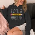 Motivational Progress Over Perfection Back To School Teacher Unisex Hoodie, funny design Motivational Progress Over Perfection Back To School Teacher Unisex Hoodie, funny design