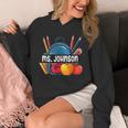 Ms Johnson Personalized Name Back To School Teacher For Men Women Kids Unisex Hoodie, funny design