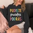 Multilingual Hispanic Heritage Spanish Teacher Maestra Unisex Hoodie, funny design