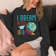 Multilingual Teacher In Dos Idiomas Linguist Language Unisex Hoodie, funny design