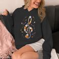 Music Note Symbol Halloween For Music Teacher Musicians Unisex Hoodie, funny design