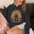 One Thankful Teacher Thanksgiving Turkey Rainbow Fall Unisex Hoodie, funny design One Thankful Teacher Thanksgiving Turkey Rainbow Fall Unisex Hoodie, funny design