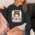One Thankful Teacher's Aide Messy Bun Thanksgiving Fall Unisex Hoodie, funny design One Thankful Teacher's Aide Messy Bun Thanksgiving Fall Unisex Hoodie, funny design