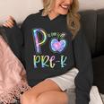 P Is For Pre-K Preschool Teacher Tie Dye Back To School Unisex Hoodie, funny design P Is For Pre-K Preschool Teacher Tie Dye Back To School Unisex Hoodie, funny design