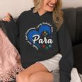 Para Heart Teacher Paraprofessional School Appreciation Unisex Hoodie, funny design