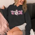Pink Ghost Teach Halloween Teacher In Spooky Season Unisex Hoodie, funny design