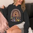 Preschool Crew Cute Leopard Rainbow Back To School Teachers Unisex Hoodie, funny design Preschool Crew Cute Leopard Rainbow Back To School Teachers Unisex Hoodie, funny design