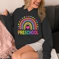 Preschool Rainbow Girls Boys Kids Teacher Back To School Unisex Hoodie, funny design