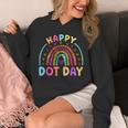 Rainbow Happy Dot Day Shirts Teacher Kids September 15th Unisex Hoodie, funny design