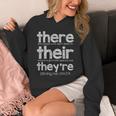 There Their They'Re English Grammar Teacher Humor Unisex Hoodie, English Teacher Gifts, funny design