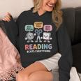 Reading Beats Everything Teacher Rock Paper Scissors Unisex Hoodie, funny design Reading Beats Everything Teacher Rock Paper Scissors Unisex Hoodie, funny design