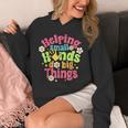 Retro Helping Small Hands Do Big Things Teacher Appreciation For Men Women Unisex Hoodie, funny design Retro Helping Small Hands Do Big Things Teacher Appreciation For Men Women Unisex Hoodie, funny design