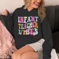 Retro Infant Teacher Vibes Women Daycare Teacher Unisex Hoodie, funny design Retro Infant Teacher Vibes Women Daycare Teacher Unisex Hoodie, funny design