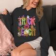 Retro Trick Or Teach Leopard Ghost Halloween Spooky Teacher Unisex Hoodie, funny design Retro Trick Or Teach Leopard Ghost Halloween Spooky Teacher Unisex Hoodie, funny design
