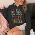 I Run Marathon Just Kidding I Chase Toddlers Teacher Unisex Hoodie, funny design