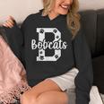 School Spirit Mascot Bobcats Back To School Teacher Student Unisex Hoodie, funny design